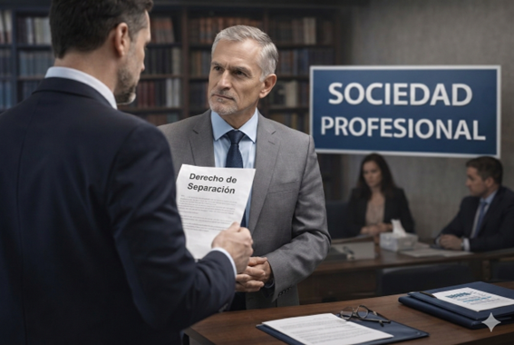 Derecho de separación en sociedades profesionales: eficacia inmediata y pérdida de la condición de socio