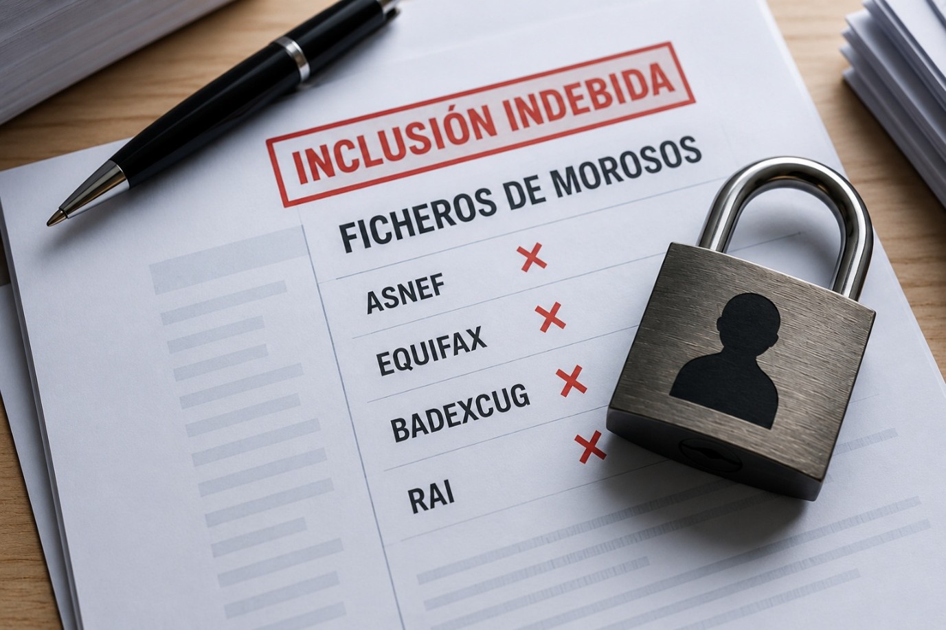 Inclusión indebida en ficheros de morosos: cómo defender la reputación de su empresa